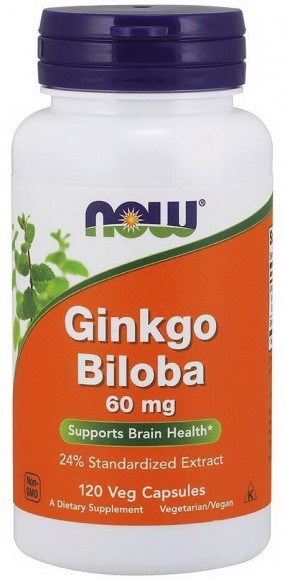 NOW Ginkgo Biloba 60 mg Гинкго Билоба, NOW Ginkgo Biloba 60 mg - NOW Ginkgo Biloba 60 mg Гинкго Билоба